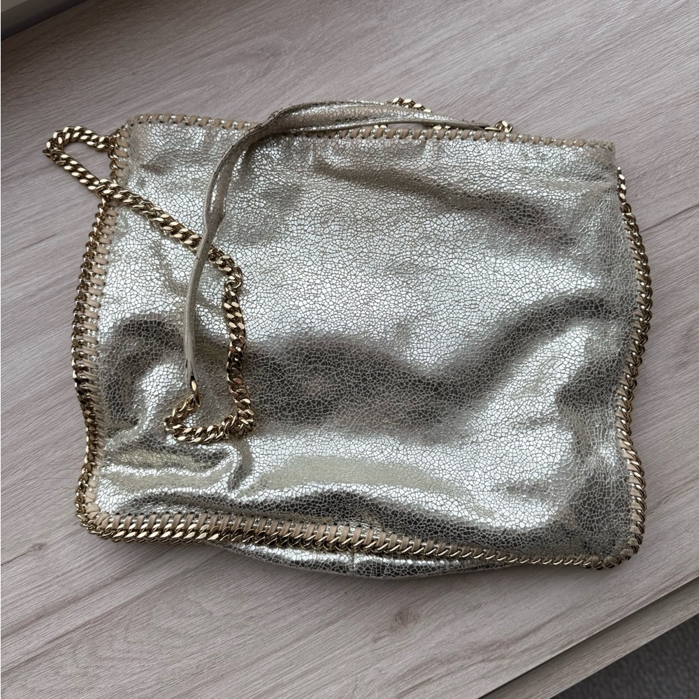 Stella McCartney gold Falabella cross body bag